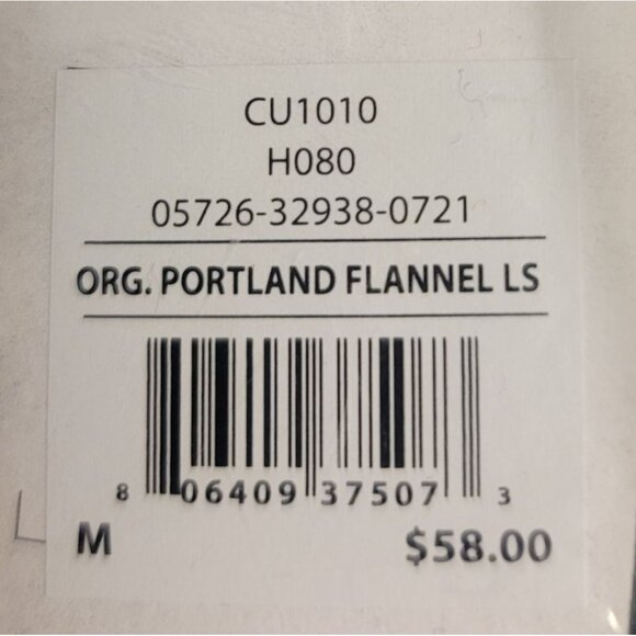 Hurley Mens Portland Organic Long Sleeve Flannel Button-Up Medium Grey Smoke New - Picture 3 of 4